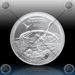 1oz CONGO 20 FRANCS 2020 (PREHISTORIC LIFE / Mamenchisaurus) BU