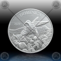 1oz Dominica 2 Dollars 2020 (Hummingbird) BU