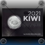 1oz NOVA ZELANDIJA 1 Dollar 2021 (Kiwi - Brown Kiwi) BU
