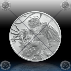 1oz TUVALU $1 Dollar 2022 (STREET FIGHTER - RYU) BU