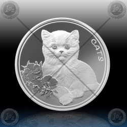 1oz FIJI 50 Cents 2022 (CATS) BU / ProofLike