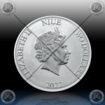 1oz NIUE 2 DOLLARS 2022 (DISNEY - CHRISTMAS™) UNC