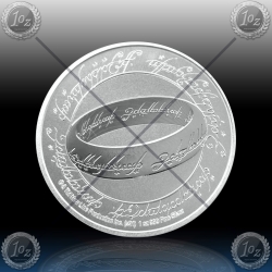 1oz NIUE 2 Dollars 2021 (The Lord of the Rings - The One Ring™) UNC