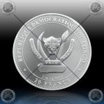 1oz CONGO 20 FRANCS 2022 (PREHISTORIC LIFE / Liopleurodon ) BU