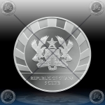 1oz GHANA 5 Cedis 2022 "Ice Age - Reindeer" BU