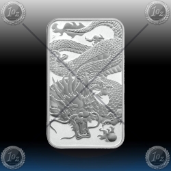 1oz "The Perth Mint" 1 Dollar 2022 (ORIENTAL DRAGON - Rectangular) UNC