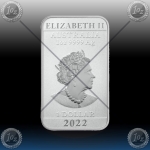 1oz "The Perth Mint" 1 Dollar 2022 (ORIENTAL DRAGON - Rectangular) UNC