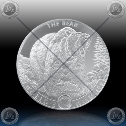 1oz CONGO 20 FRANCS 2022 (World‘s Wildlife - The BEAR) BU