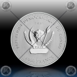 1oz DR CONGO 1000 FRANCS 2021 ( SHOEBILL STORK ) UNC