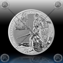 1oz GERMANIA 5 Mark 2022 *BU
