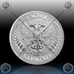 1oz GERMANIA 5 Mark 2022 *BU