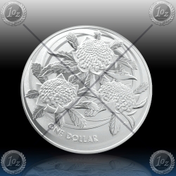 1oz AVSTRALIJA (RAM) $1 Dollar 2022 (Waratah) BU