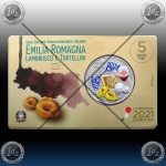 5 EVRO ITALIJA 2021 "Emilia Romagna - TORTELLINI" UNC / FDC