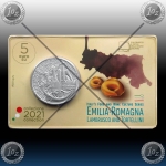 5 EVRO ITALIJA 2021 "Emilia Romagna - TORTELLINI" UNC / FDC
