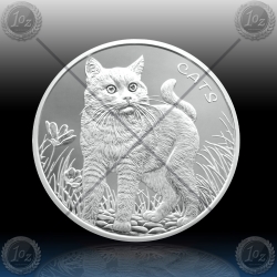 1oz FIJI 50 Cents 2021 (CATS) BU / ProofLike