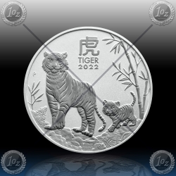 1oz AVSTRALIJA (LUNAR III) 1 Dollar 2022 (Year of the Tiger) BU