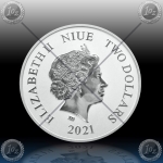 1oz NIUE 2 DOLLARS 2021 (DISNEY - Mickey Christmas) UNC