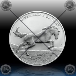 1oz AUSTRALIJA $1 (AUSTRALIAN BRUMBY HORSE) 2021 * BU