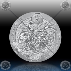 1oz RUANDA 2022 (LUNAR - Year of the Tiger) BU
