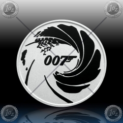 1oz TUVALU $1 Dollar 2022 (JAMES BOND 007) BU