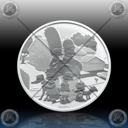 1oz TUVALU $1 (SIMPSONS - Family) 2021 * BU