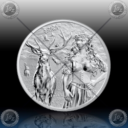 1oz GERMANIA 5 Mark 2023 (VALKYRIES - OSTARA) BU