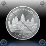 1oz KAMBODŽA 3000 Riels 2023 (Lost Tigers of Cambodia) BU