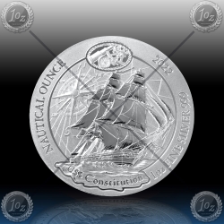1oz RUANDA 2022 (Nautical Ounce - USS Constitution) BU