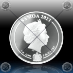 1oz SAMOA 5 Dollars 2023 (Aquaman™) BU