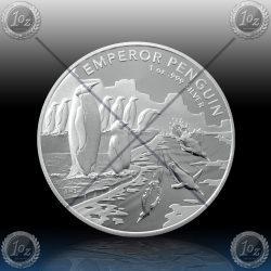 1oz AVSTRALIJA (RAM) 1 Dollar 2023 (Antarctic Territory - EMPEROR PENGUIN) BU