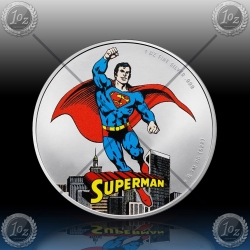 1oz SAMOA 5 Dollars 2023 (Superman™) COLOR / CoinCard
