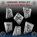 6x1oz GERMANIA MINT (RUNES - Cast Silver Bars)