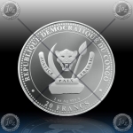 1oz CONGO 20 FRANCS 2024 (PREHISTORIC LIFE / SUCHOMIMUS) BU