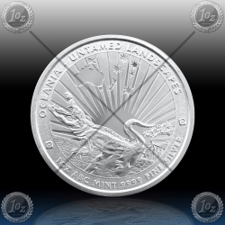 1oz TOKELAU $ 5 DOLLARS 2024 (Untamed Landscapes CROCODILE) UNC