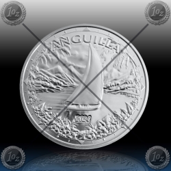 1oz ANGUILLA 2 Dollars 2024 (REGATTA) BU