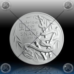 1oz AVSTRALIJA (RAM) 1 Dollar 2025 (LUNAR - Year of the SNAKE) BU