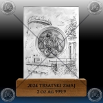 2oz HRVAŠKA 6 EURO 2024 (TRSATSKI ZMAJ) BOX