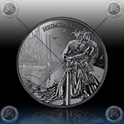 1oz GERMANIA 5 Mark 2025 (RAGNARÖK: Heimdall) BU / Black Silver