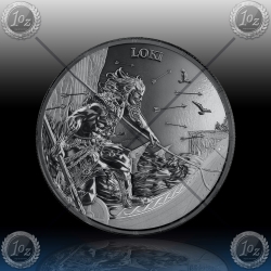 1oz GERMANIA 5 Mark 2025 (RAGNARÖK: LOKI) BU / Black Silver