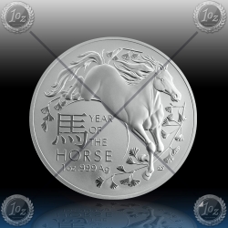 1oz AVSTRALIJA (RAM) 1 Dollar 2026 (LUNAR - Year of the HORSE) BU