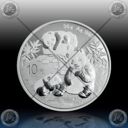 1oz (30g) KITAJSKA "Panda" 10 Yuan 2025 *BU