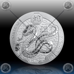 1oz RUANDA 2025 (LUNAR - Year of the Snake) BU