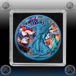 1oz ZDA $1 Dollar 2025 "AMERICAN Silver Eagle" COLOR
