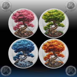 4 x1oz GERMANIA 5 Mark 2025 (MYTHICAL FOREST - Yggdrasil) COLOR
