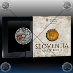 Niue / SLOVENIJA 1 Dollars 2025 (Amber Route) Antique Finish