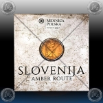 Niue / SLOVENIJA 1 Dollars 2025 (Amber Route) Antique Finish