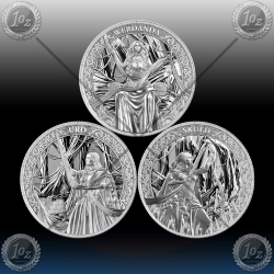 3 x1oz GERMANIA 5 Mark 2026 (The Norns) BU