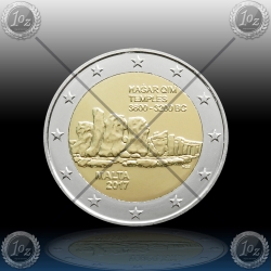 2 EVRO MALTA 2017 (Hagar Qim) UNC
