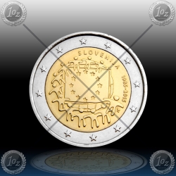 2 EVRO SLOVENIJA  2015 "30. obletnica EU zastave" UNC