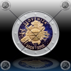 2 EVRO SLOVENIJA 2012 (10 let Evrokovancev) BARVNI 2 EVRO SLOVENIJA 2012 (10 let Evrokovancev) BARVNI